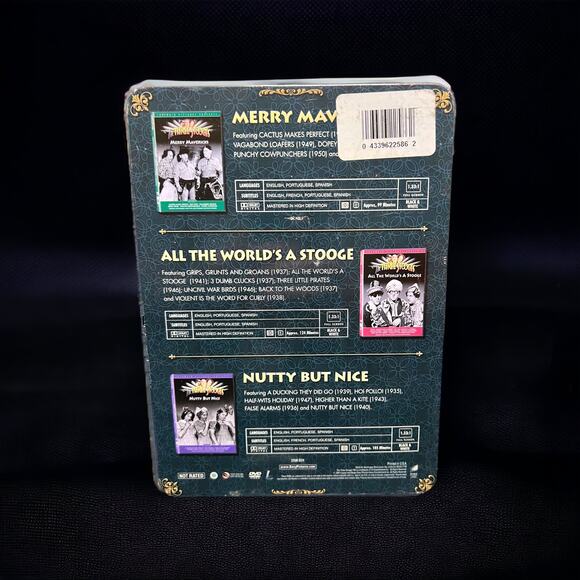 New Three Stooges Collector's Set Tin 3 DVDs, 16 Episodes - Picture 2 of 4